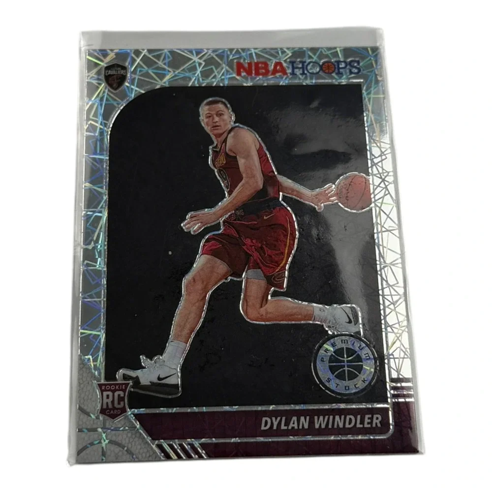 2019-20 Panini NBA Hoops Premium Stock Dylan Windler Laser Prizm RC #221 Cavs
